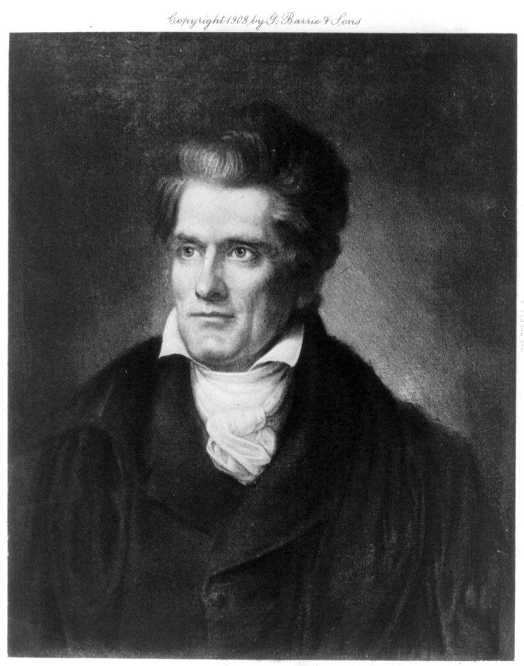 John Caldwell Calhoun, 1782-1850, head-and-shoulders portrait, facing left LCCN2005680292