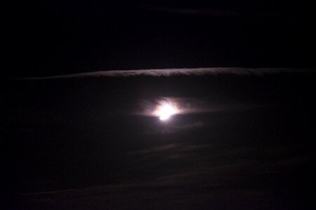 Moon moonlight clouds photo