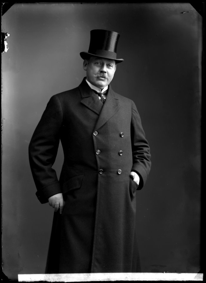 Johan Strömberg, actor, portrait 1909 - SMV - GS108