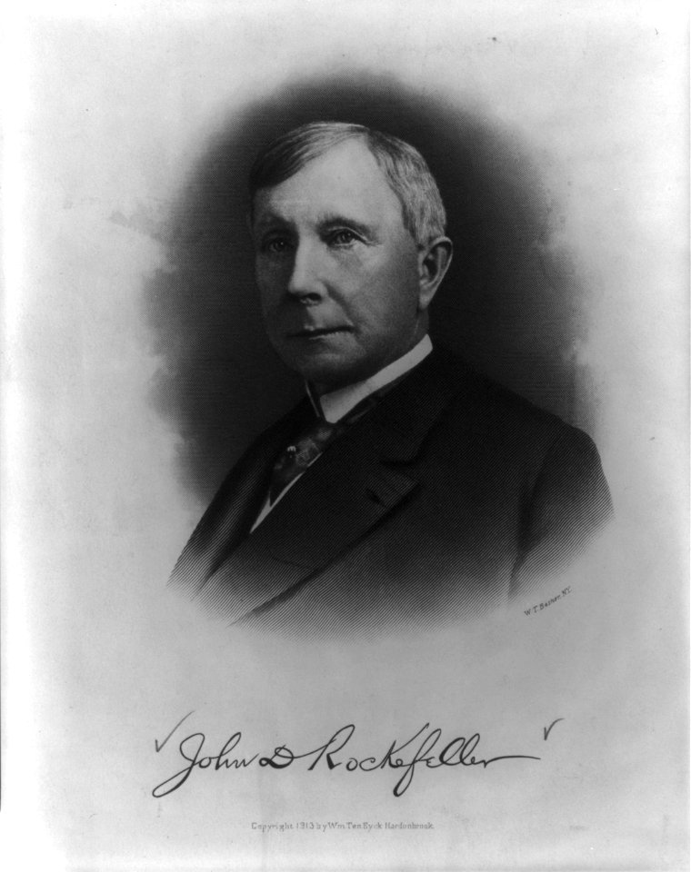 John Davison Rockefeller, 1839-1937, head-and-shoulders portrait, facing left LCCN2005683929