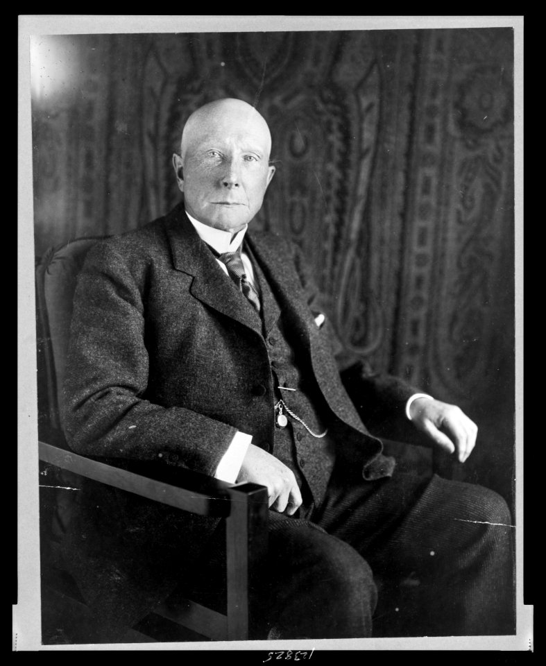 John D. Rockefeller, three-quarter length portrait, seated, facing front LCCN99471533