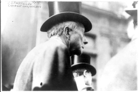 John Davison Rockefeller, 1839-1937, head-and-shoulders portrait, profile LCCN2005689247