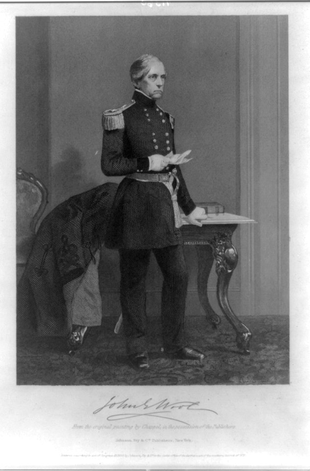 John Ellis Wool, 1784-1869, full-length portrait, standing, in uniform LCCN2005689229
