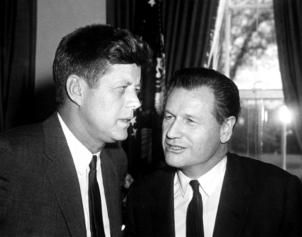 John F. Kennedy and Nelson Rockefeller