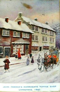 John Farrah's Harrogate toffee shop Christmas 1840