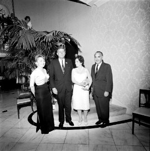 John F. Kennedy with Organizers of Fund-raising Dinner and Birthday Salute in New York City JFKWHP-ST-A47-24-62