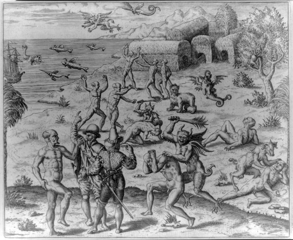 Johannes Lerii's account of Indians persecuted by demons whom they call Kaagerre LCCN2007677266