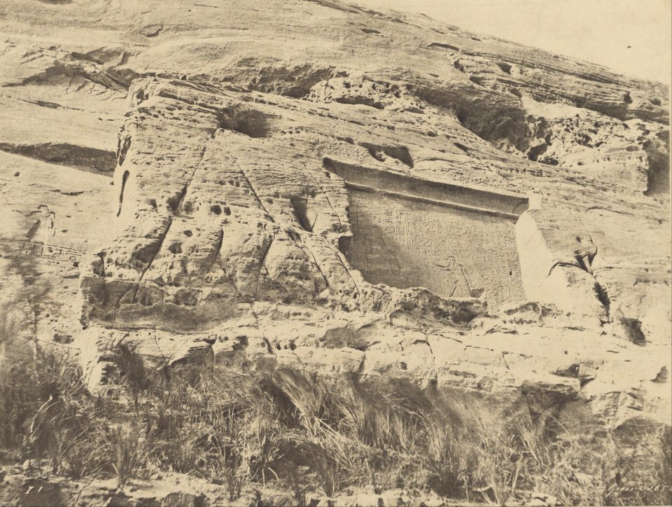 John Beasly Greene (American, born France - (Ibsamboul, Stèle à Droite du Temple d'Hathor) - Google Art Project