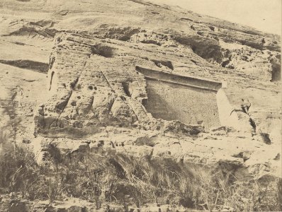 John Beasly Greene (American, born France - (Ibsamboul, Stèle à Droite du Temple d'Hathor) - Google Art Project