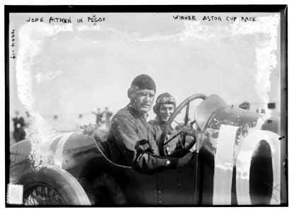 John Aitken in Peugot, Winner Astor Cup Race LCCN2014702879