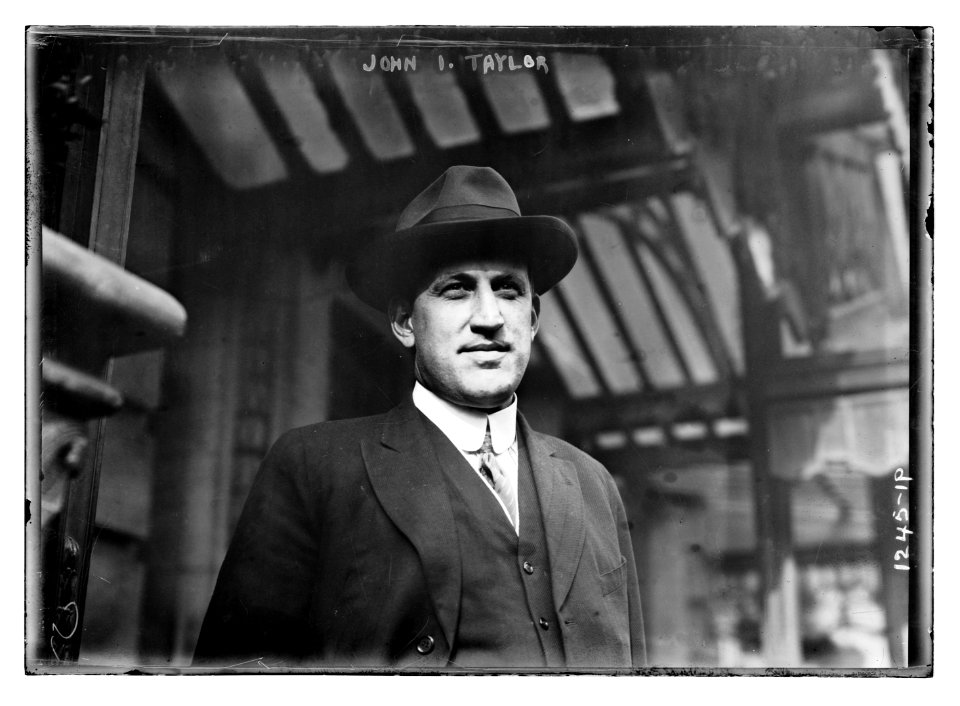 John I. Taylor, 1911 Red Sox owner, at League Meetings, Waldort Astoria Hotel, NYC (baseball) LCCN2014686455