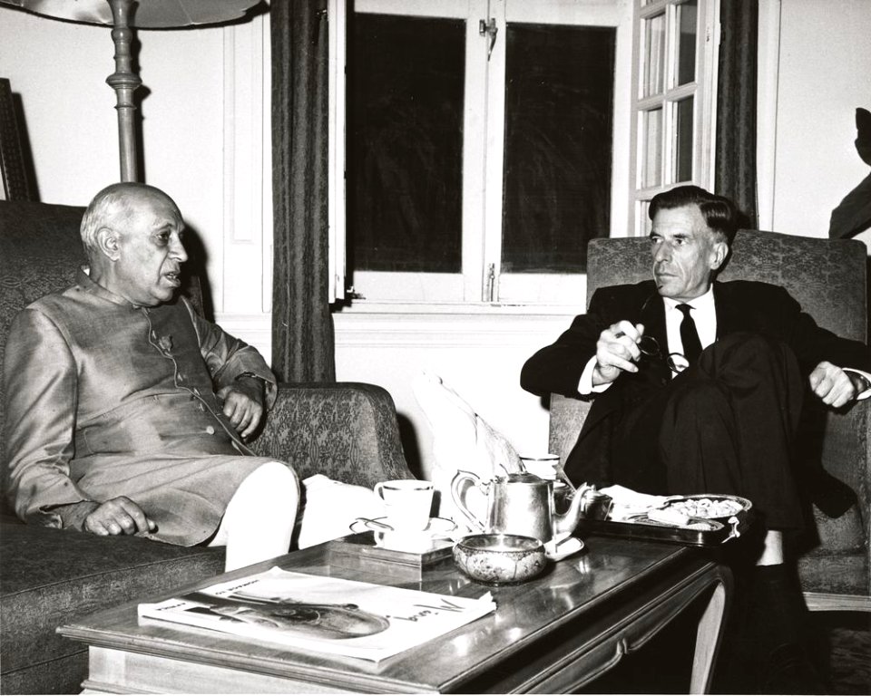 John Kenneth Galbraith and Jawaharlal Nehru