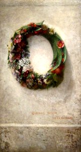 John La Farge - Wreath of Flowers - Smithsonian American Art Museum