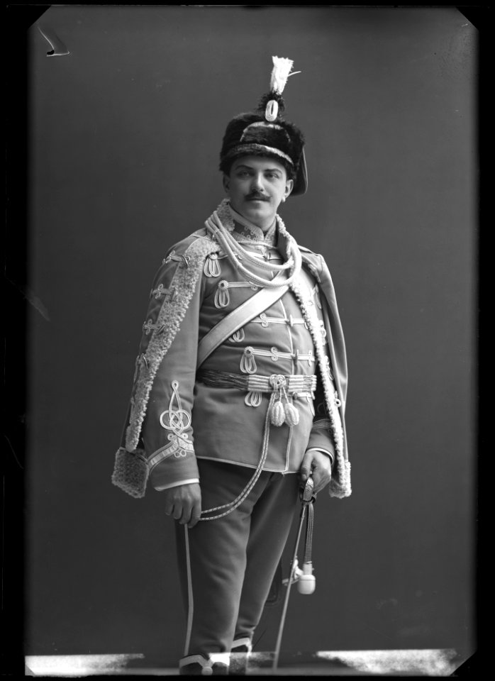 John Lindlöf in Husarfeber at Svenska teatern 1907 - SMV - NL034