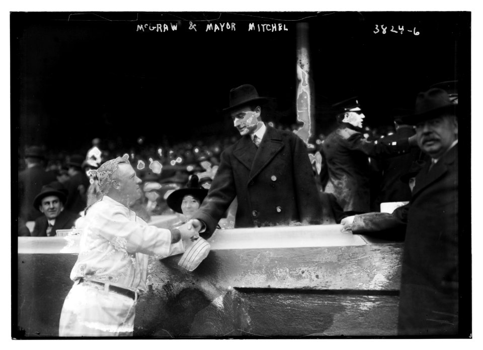 John McGraw, manager, New York NL & John Purroy Mitchel, New York City mayor (baseball) LCCN2014701478