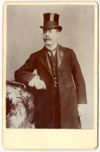 John McManus, three-quarter length portrait, wearing top hat LCCN2006680254