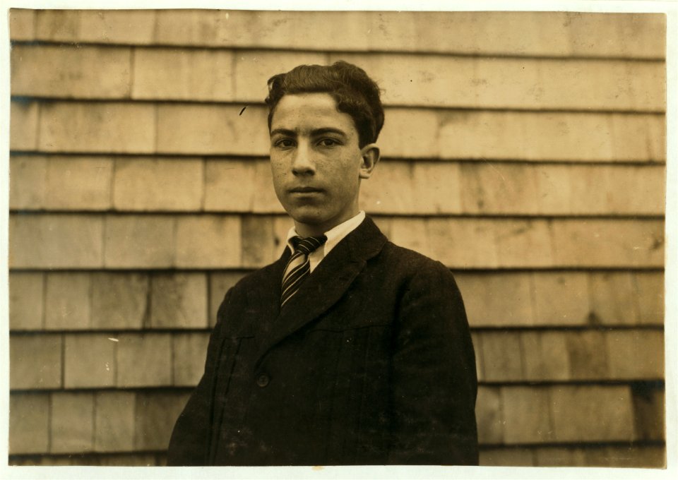 John Megna - Italian - 16 yrs. 75 Mt. Hope Ave. Iron Worker - Sweeper. Carving class at King Philip Settlement. LOC cph.3b33403