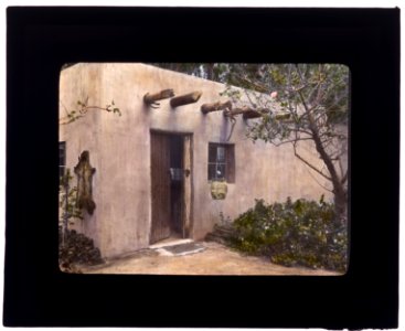 John Henry Fisher adobe, 765 West Highland Avenue, Redlands, California. Entrance door LCCN2007685034