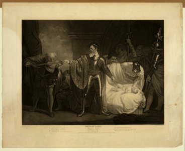 John Opie - Winter's Tale, Act II. Scene III unrestored
