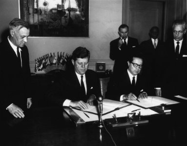 John F. Kennedy and José Antonio Mora 01
