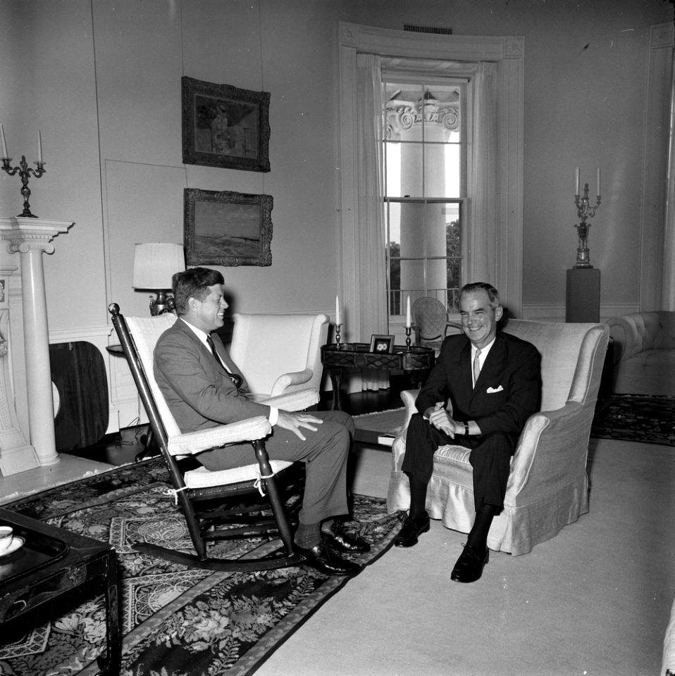 John F. Kennedy with Matthew E. Welsh