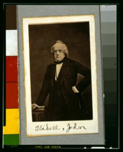 John Slidell, three-quarter length portrait, standing, left arm on hip, facing front LCCN2003663045