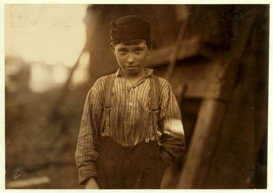 John Tidwell, doffer in Avondale Mills. LOC nclc.05464
