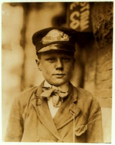 John Towers, 627 S. Connell Street. Postal Telegraph Company, Messenger - 9. 15 years of age. In service 1 year. Visits houses of prostitution. Sometimes smokes. Edward F. Brown, LOC nclc.03576