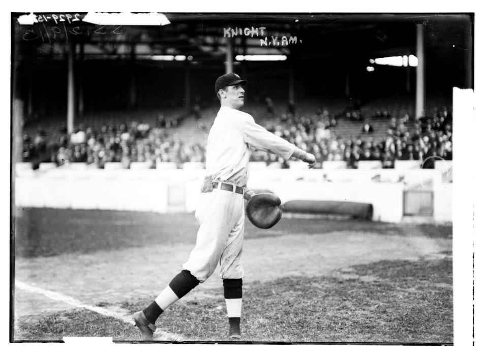 John W. Knight, New York AL, at Polo Grounds, NY (baseball) LCCN2014694959