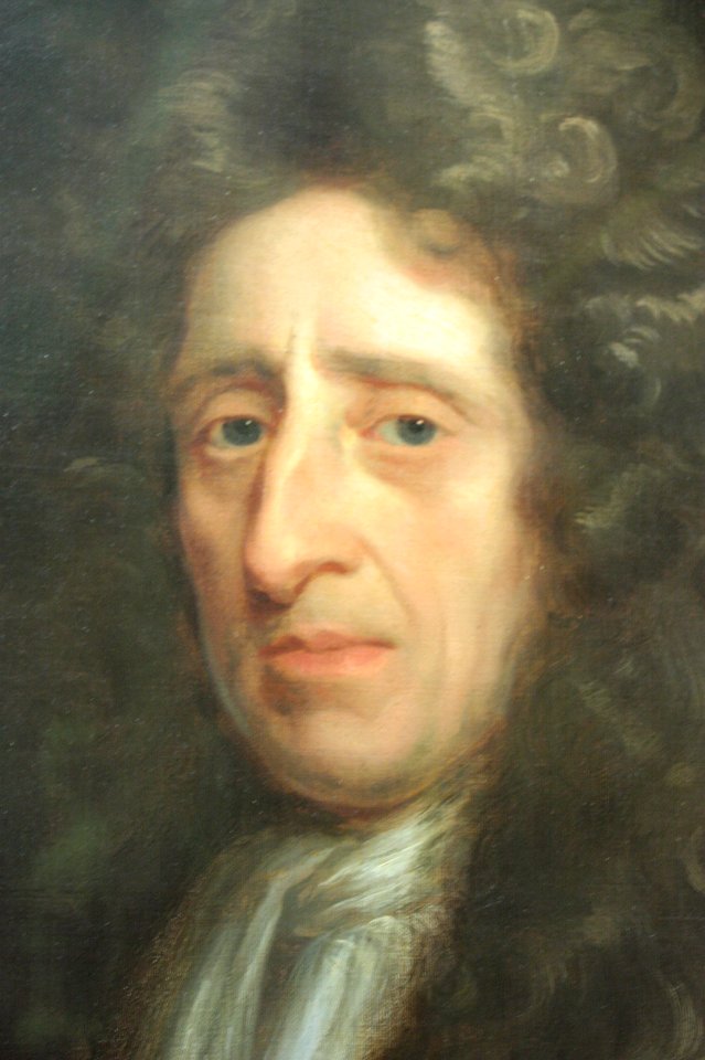 John Locke's Kit-cat portrait by Godfrey Kneller, National Portrait Gallery, London