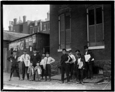 Johnnie Burns and his Basement Branch. Also photo of his boy, whom he says is ungovernable. Burns says the 4 year old... - NARA - 523303
