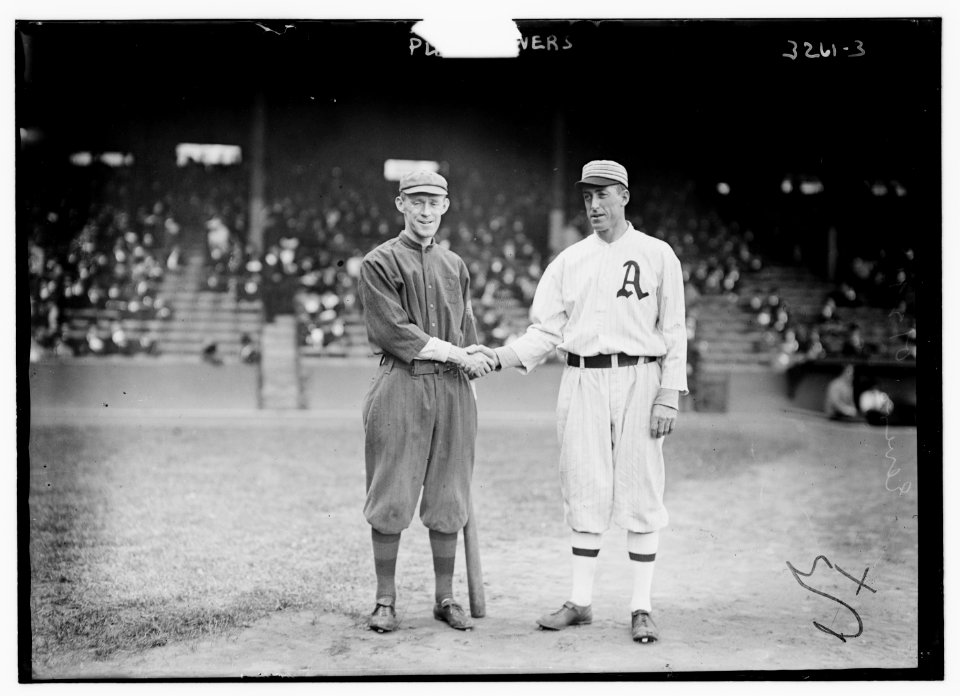 Johnny Evers, Boston NL & Eddie Plank, Philadelphia AL (baseball) LCCN2014697783