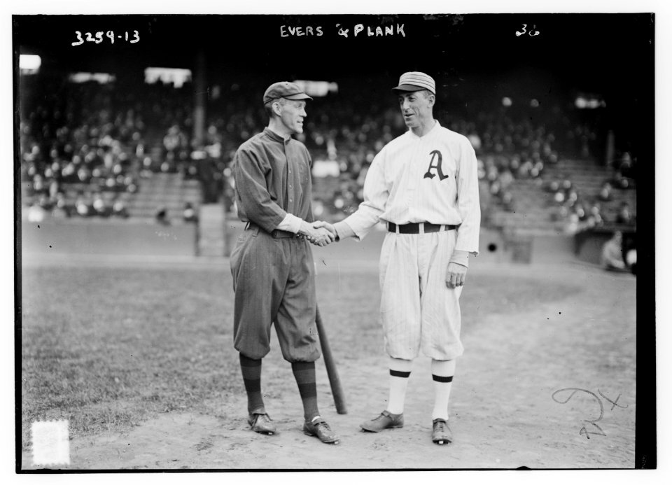 Johnny Evers, Boston NL & Eddie Plank, Philadelphia AL (baseball) LCCN2014697768