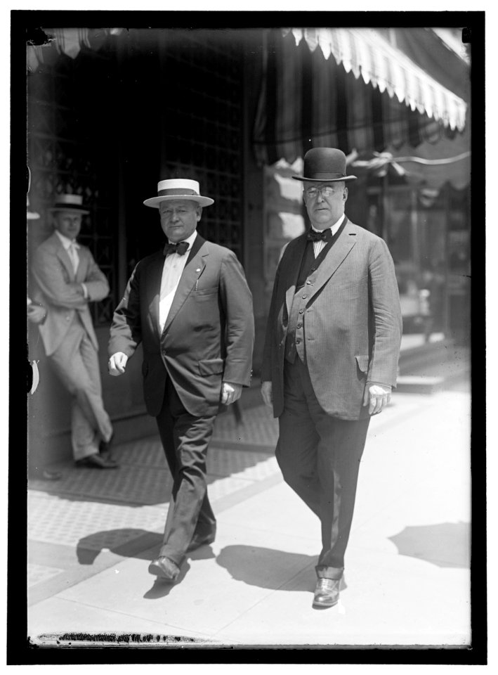 JOHNSON, BEN, RIGHT, WITH EDWARD J. WALSH LCCN2016867099