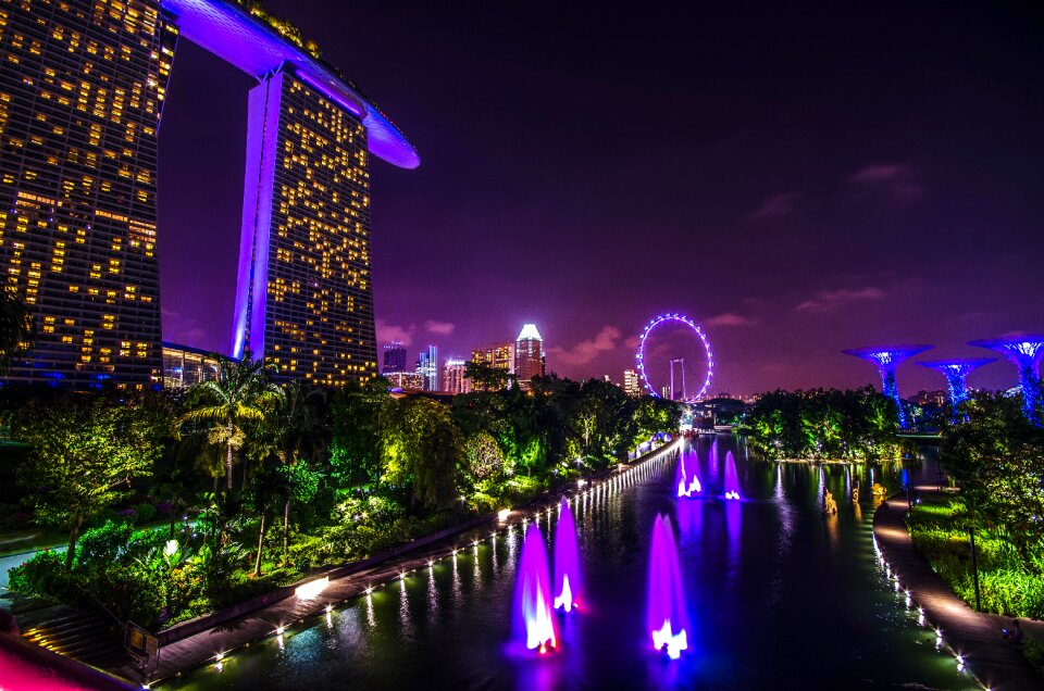 Marina bay sands singapore skyline