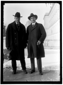 JOHNSON, ROYAL CLEAVES. REP. FROM SOUTH DAKOTA, 1915-1927. LEFT, WITH REP. VESTAL OF INDIANA LCCN2016868804