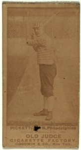 John Pickett, Philadelphia Quakers, baseball card portrait LCCN2008675063