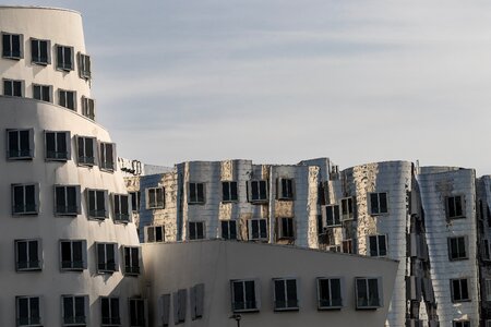 Media harbour building rhine photo