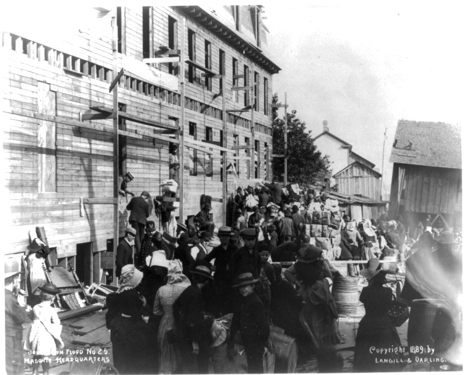 Johnstown Flood, 1889- Masonic Headquarters -25 LCCN2005683588