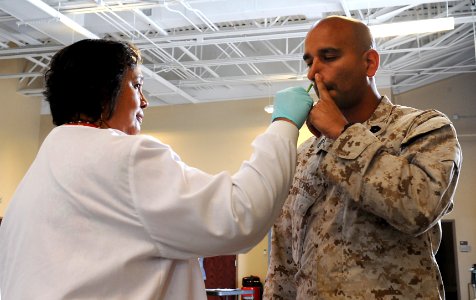 Joint Task Force Civil Support holds annual seasonal influenza immunization exercise 131017-N-VJ282-449