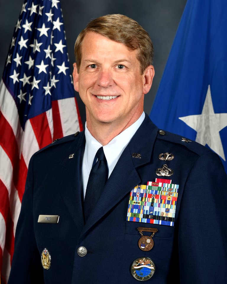 John Tree as a brigadier general
