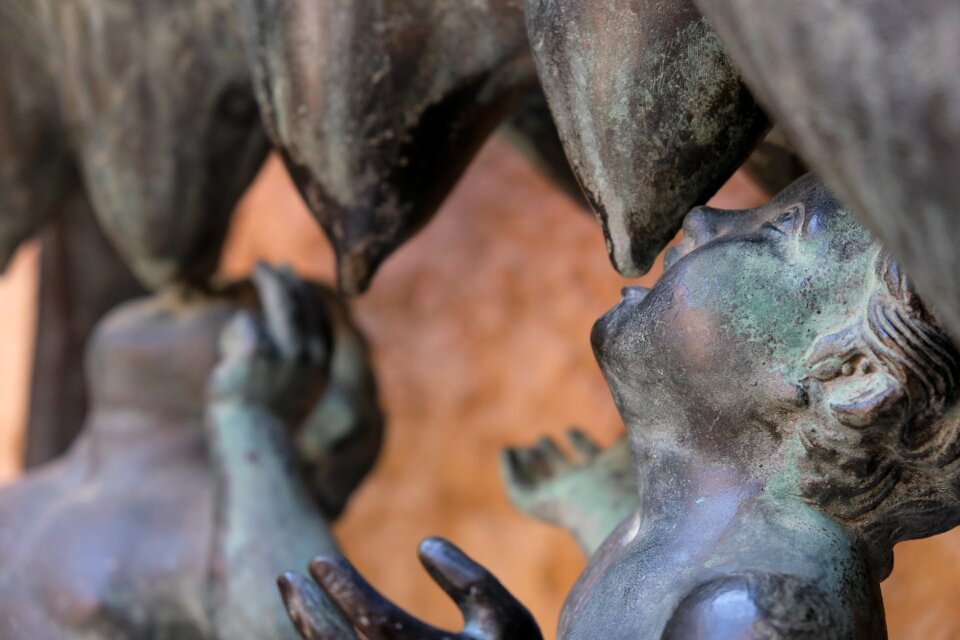 She-wolf statue old
