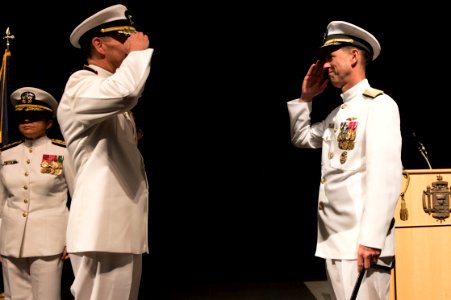 Jonathan Greenert and John Richardson, Chief of Naval Operations change of command ceremony (21465104909) photo