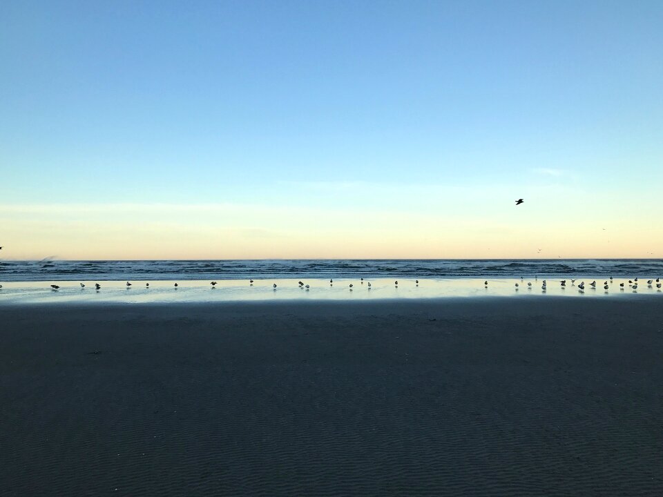 Morning sky sand