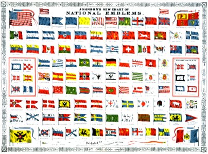 Johnson's New Chart of National Emblems 2, 1868