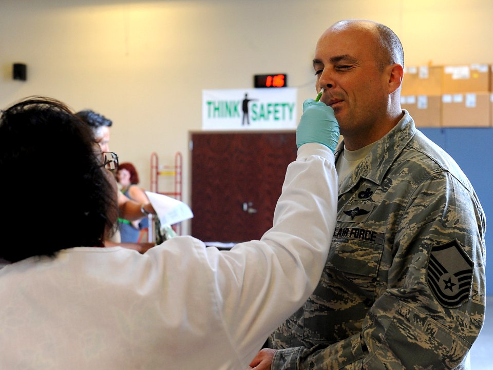 Joint Task Force Civil Support holds annual seasonal influenza immunization exercise 131017-N-VJ282-497