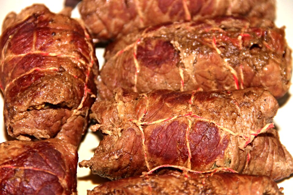 Meat rolls main course food