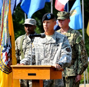 Joint Task Force Civil Support bids farewell to Mathis, welcomes Roy 140715-N-VJ282-885