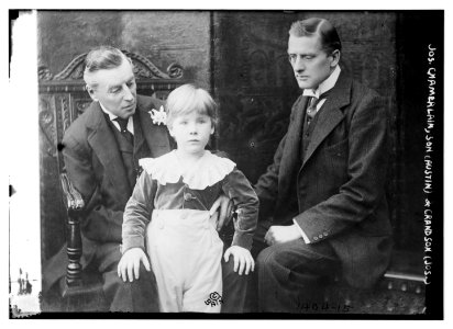 Joseph Chamerlain, son Austin, and grandson Joseph LCCN2014687740