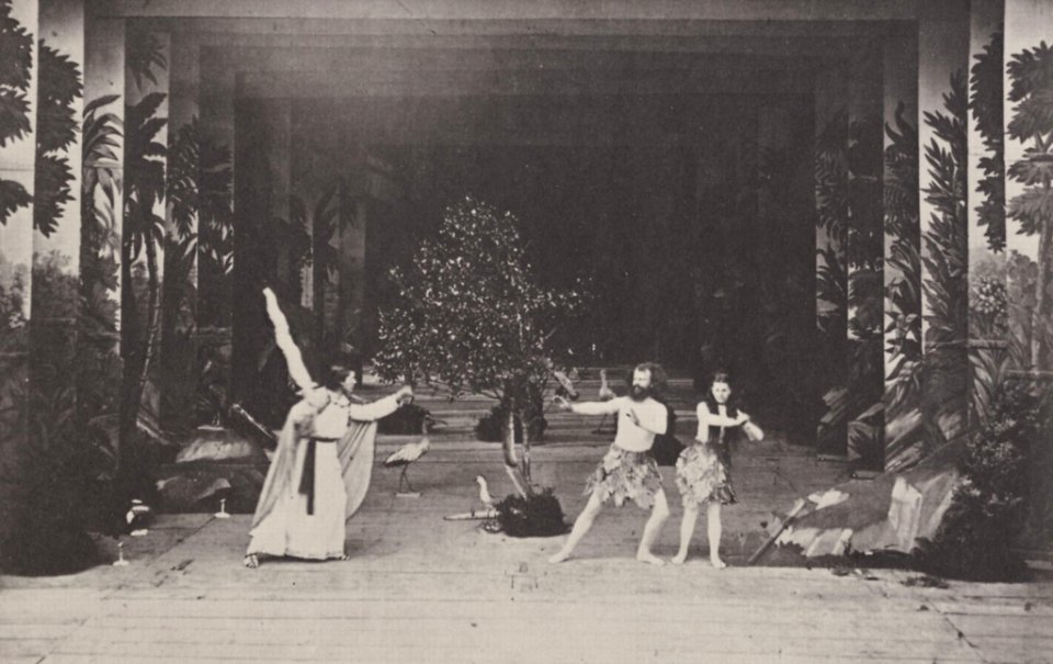 Joseph Albert Oberammergauer Passionsspiel Austreibung aus dem Paradies
